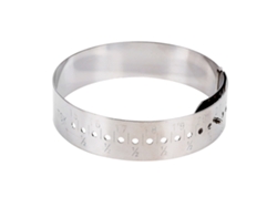 Medidor De Pulseira Aço Inox Ajustável 15-23cm Para Anéis E Pulseiras