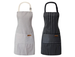 Delantal De Cocina Con Bolsillo Delantal Para Mujer Hombre Unisex Para Cocinero
