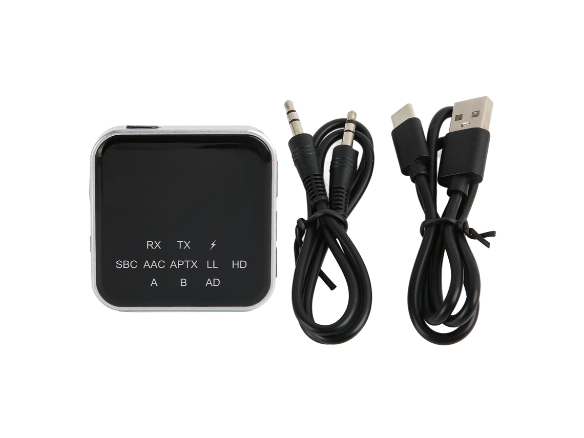 Adaptador Bluetooth 5.2 2 En 1 Transmisor/receptor De Baja Latencia Con Interfaz Aux De 3,5 Mm Para Tv Y Pc