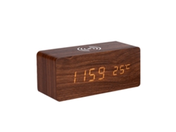 Reloj despertador digital con carga inalámbrica y visualización de fecha