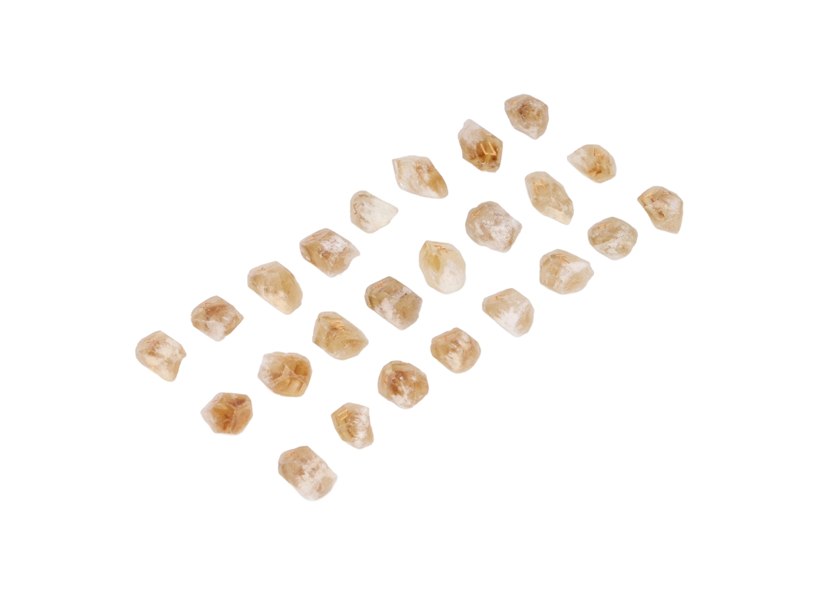 Juego De 25 Piezas De Piedras Rúnicas De Cristal Grabadas De Forma Irregular Para Decoración Y Juegos De Mesa.