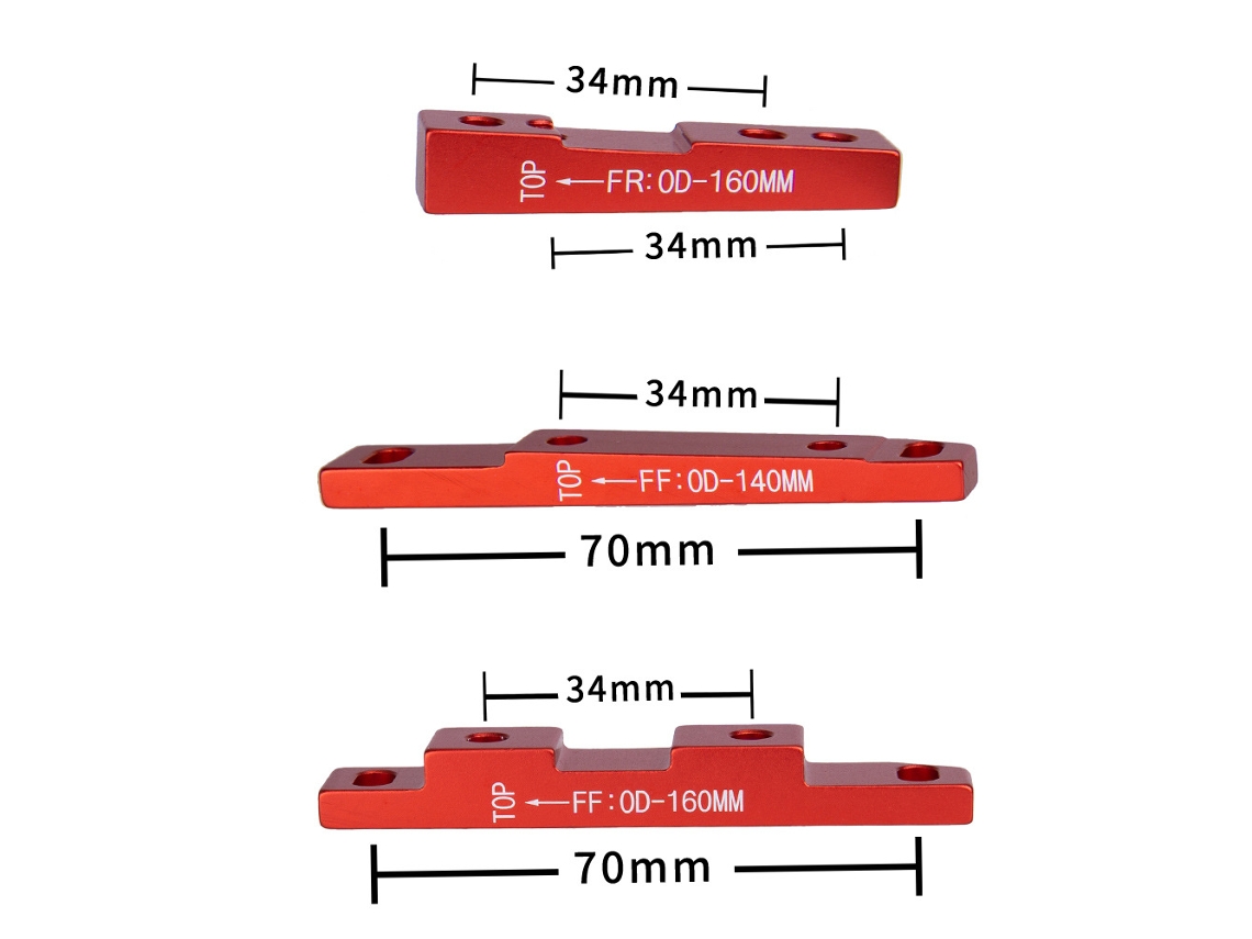 Adaptador De Freno De Disco Flat Mount Ultraligero Para Bicicleta De Carretera Rotor 140mm/160mm