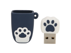 Unidad Flash Usb En Forma De Garra De Gato Estilo Cartoon Portátil 32g Azul Marino Usb2.0