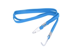 Cuerda Elástica Para Equipaje De Bicicleta Con 2 Ganchos, Extensible De 80 A 200 Cm, De Acero Inoxidable Y Aluminio, Color Azul.