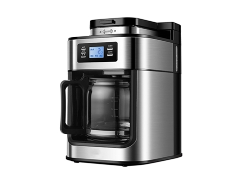 2 IN1 Coffee Coffee Maker Máquina automática de café con amoladora Espresso Máquina americana Cafetera con grano de café Grinadora | Cafeteras