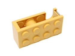 Dispensador De Cinta Forma De Bloques Lindo Para Escuela Oficina Mesa Amarillo