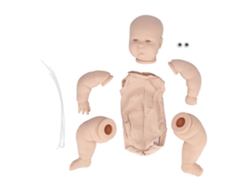 Kit De Bricolaje Para Una Muñeca Reborn De 24 Pulgadas, Vinilo Sin Pintar, Con Moldes De Piezas Simuladas.
