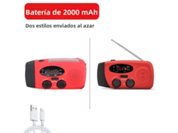 Radio De Emergencia (roja) De 2000 Mah