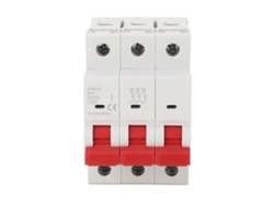Disjuntor miniatura Veloriskku 3p 63a 6ka com proteção contra sobrecarga e curto-circuito para uso industrial, comercial e residencial.