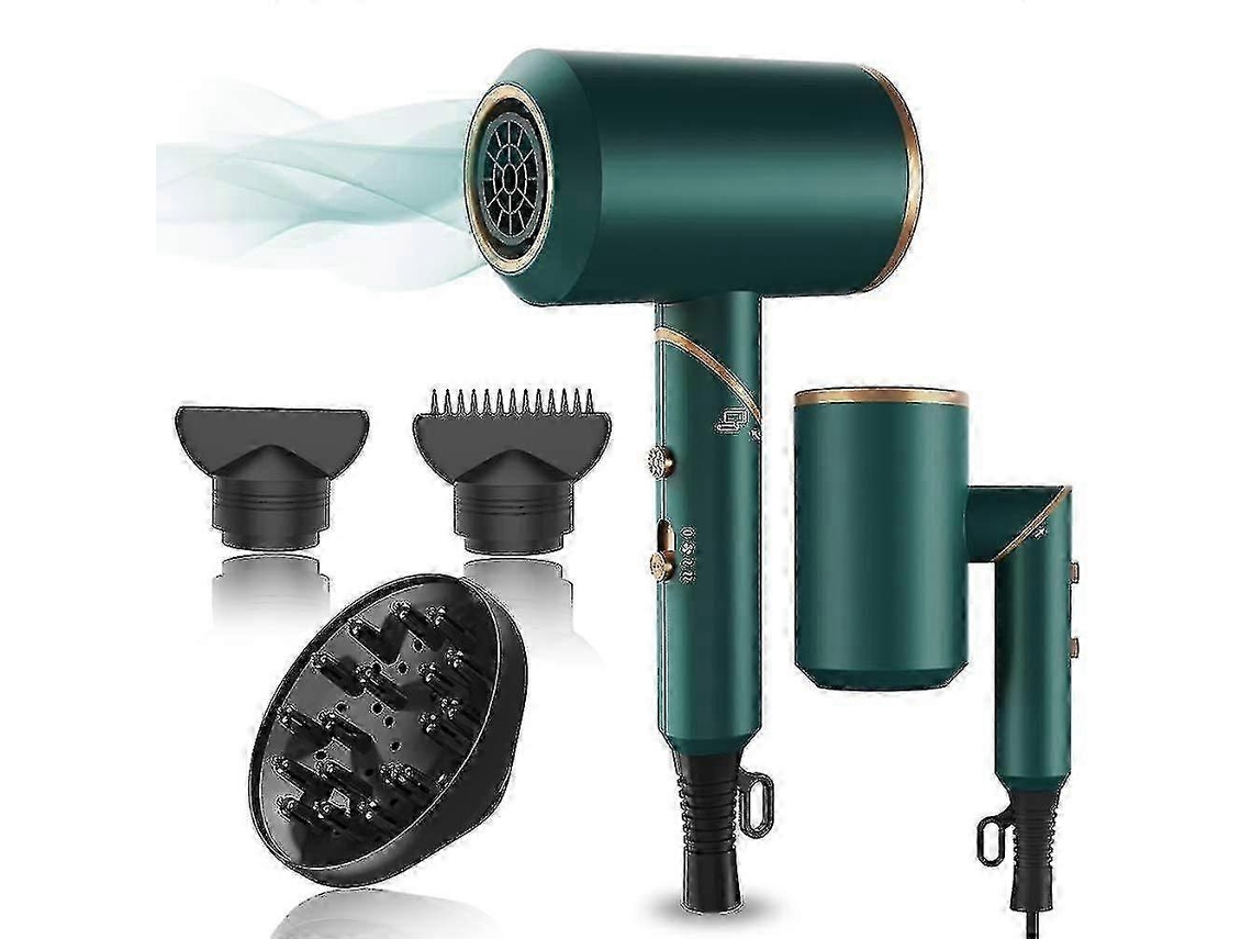 Secador de pelo iónico profesional de 1800 W con difusor y boquillas Ly Ebike