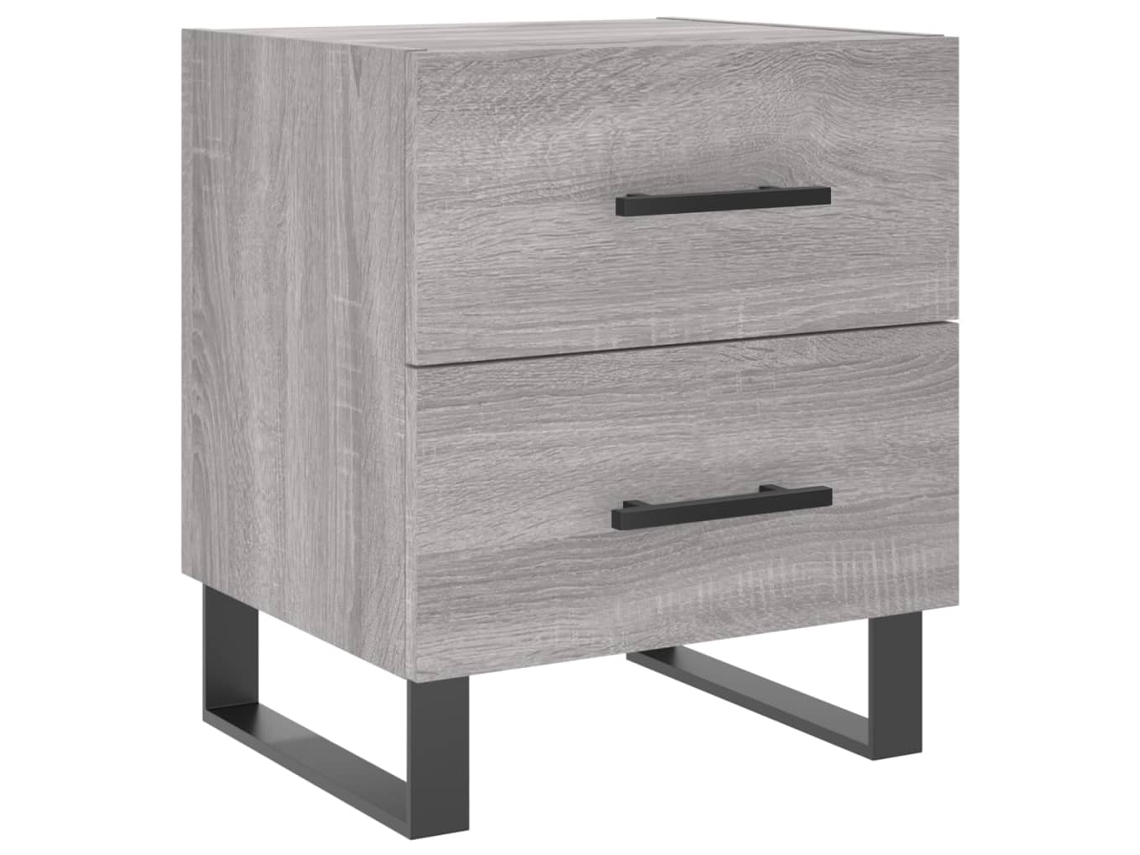 Maison Exclusive - Mesita De Noche Madera De Ingeniería Gris Sonoma 40x35x47,5 Cm
