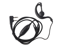 Auriculares Para Walkie-talkie K-head Con Botón Ptt, Auricular Y Cable De 120 Cm, Color Negro.