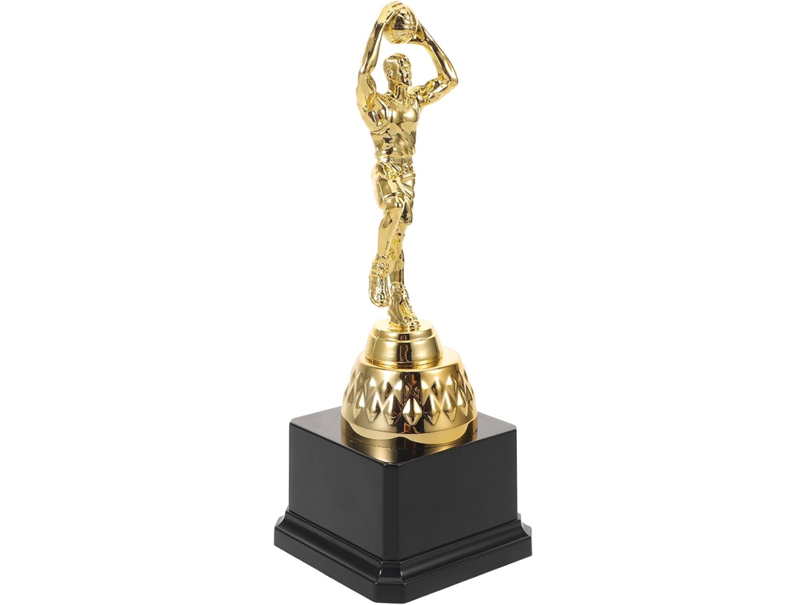 Trofeo De Baloncesto De Plástico Dorado Ligero, Diseño Exclusivo Para Jugadores.