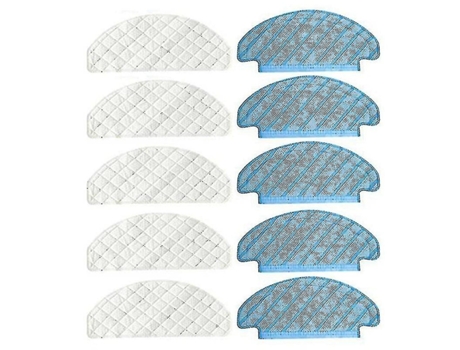 Accesorio Aspiradoras Trapos de compatibilidad universal para ECOVACS Deebot Ozmo T8 A Paños 10 piezas