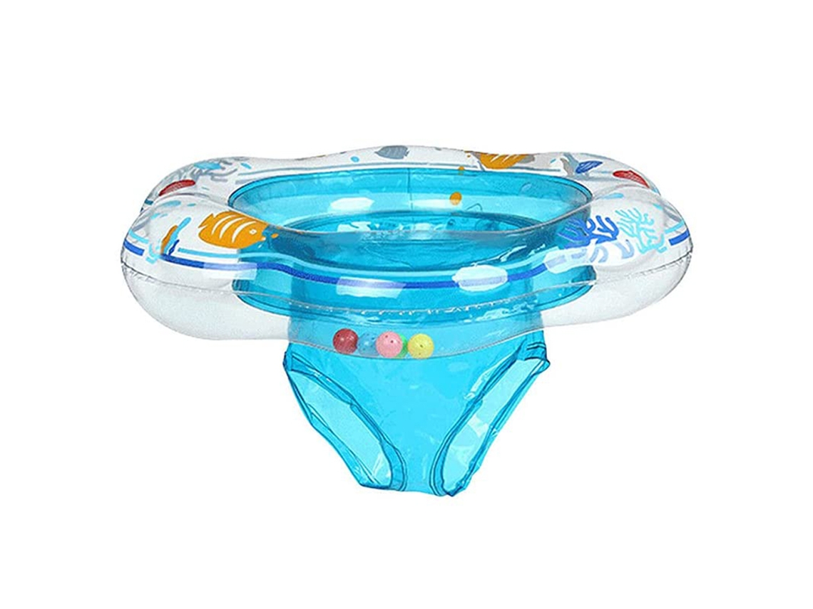 HYMNORA Aro de Natación para Bebé con Asiento de Seguridad, Doble Cámara de Aire, Ideal para Piscina, Baño o Entrenamiento Acuático