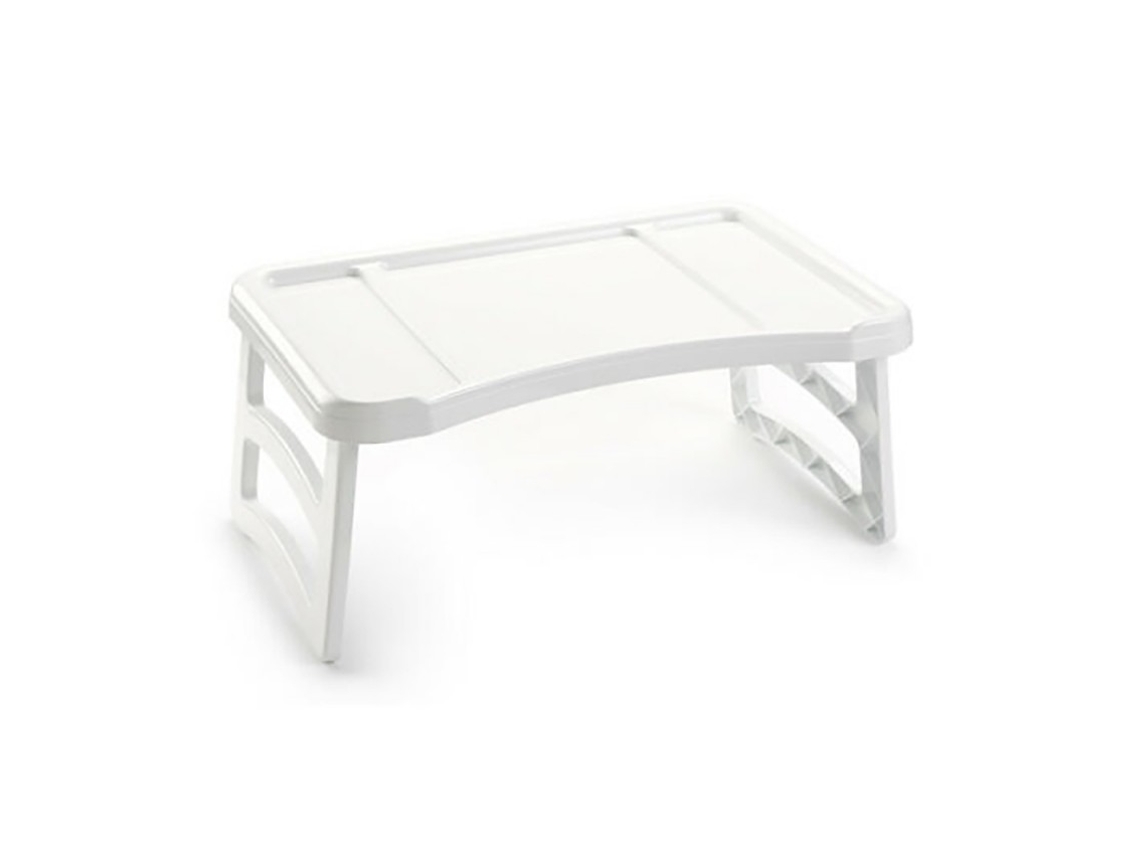 Bandeja de cama desayuno de plástio plegable mesa para aperitivos