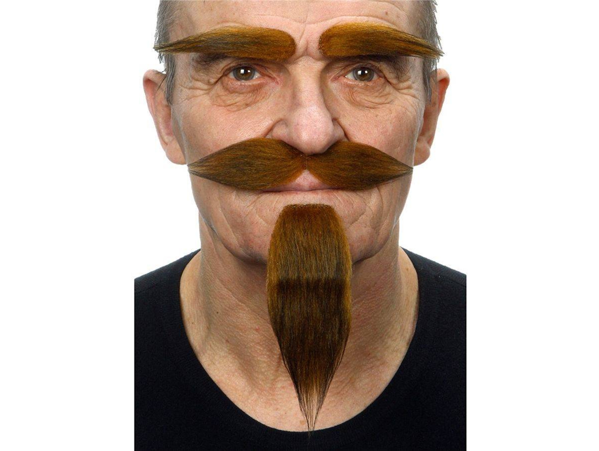 Barba VIVING Fu Manchu (Marrón)