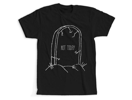 Camiseta ROCKINSTONE Life Over Death Apparel Lápide (XXXL)
