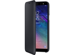 Funda SAMSUNG Galaxy A6 Wallet Negro