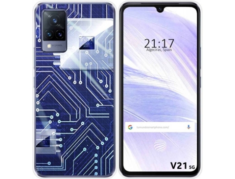 Carcasa Vivo V21 5G TUMUNDOSMARTPHONE Circuito Multicolor