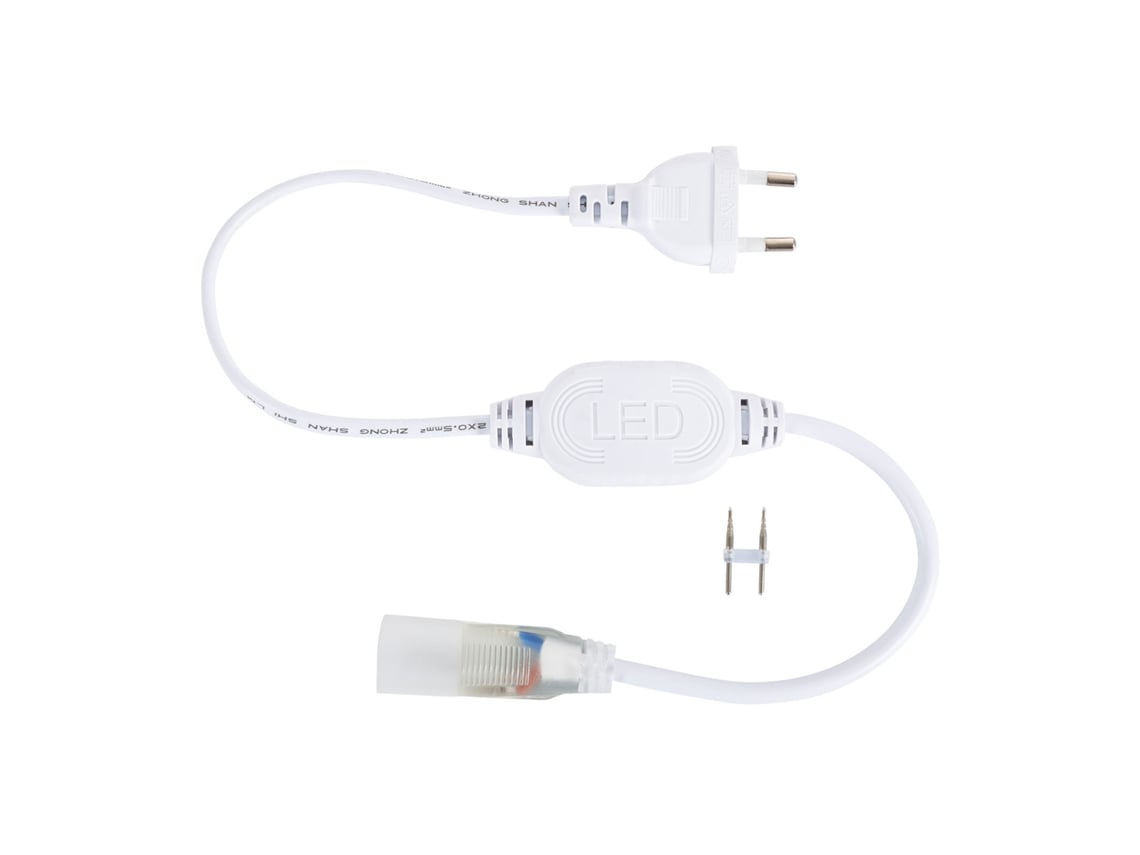 Tira Led Neón Regulable 220v Bobina 50m Blanco Frío Semicircular 180 7.5w/m Corte 100cm Ip67 6000k Branco Frio