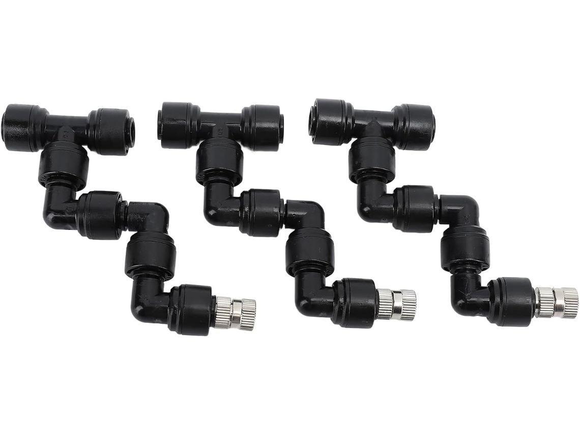 Boquillas Nebulizadoras Para Reptiles De 3 Piezas, Sistema De Enfriamiento Ajustable De 360° En Cobre Y Plástico.