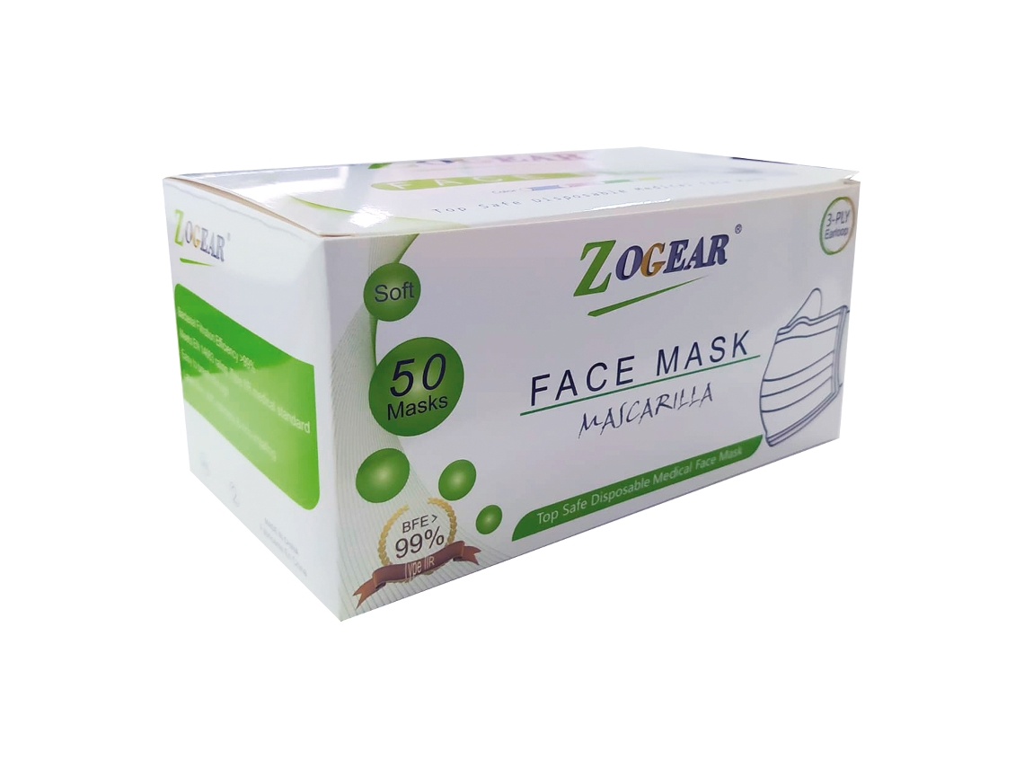 Máscaras Quirúrgicas ZOGEAR Tipo IIR