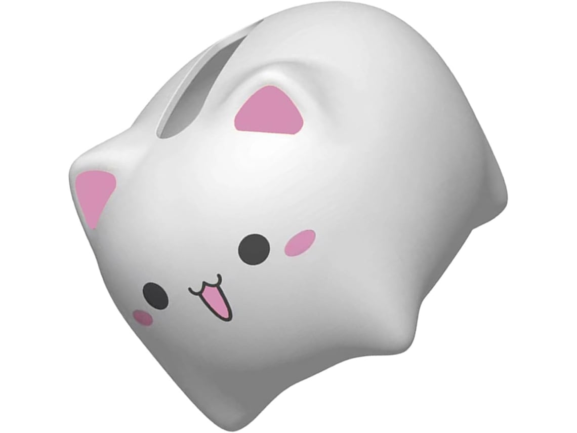 Caixa De Lenços De Papel Em Abs Com Design Simples E Elegante De Gato Branco.