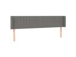 Maison Exclusive - Cabecero De Tela Gris Oscuro 203x16x78/88 Cm