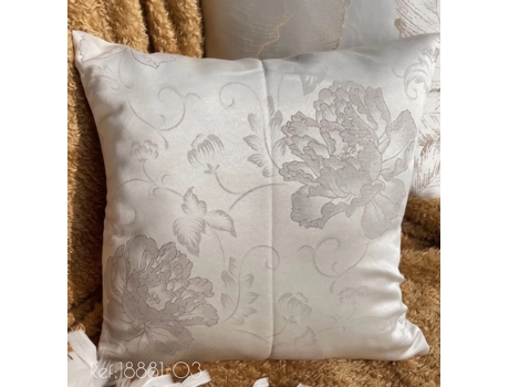 Avec Funda de cojín con estampado de loto marrón 45*45cm BOD HOME