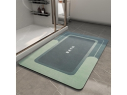 Alfombrilla De Baã±o Fina Y Antideslizante, Muy Absorbente Y De Secado Rã¡pido (verde/50x80x0.4 Cm) Gertiz
