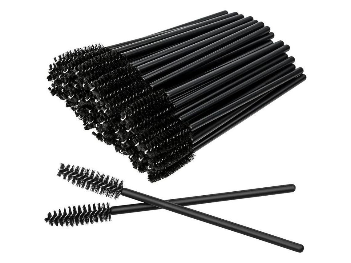 Cepillos desechables para pestañas, aplicadores de rímel para extensiones de pestañas y cejas.