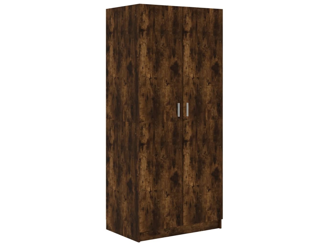 Armario de madera de roble ahumado de MAISON EXCLUSIVE (80x52x180 cm)