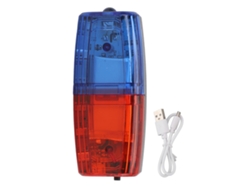 Linterna LED de emergencia mini 2026 con luz estroboscópica y clip, luz de advertencia para hombro, ciclismo, correr de noche y tráfico, roja y azul.