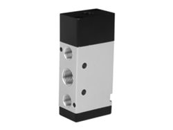 Válvula de controle pneumática de 5 vias e 2 posições 4a110-06 G1/8 Conexão mecânica de alumínio