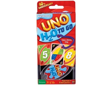 Juego de Cartas MATTEL Uno H20 To Go (Edad Mínima: 7 Años - Dificultad: Baja)