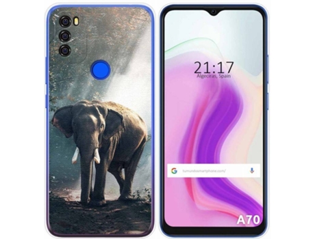 Carcasa Blackview A70 TUMUNDOSMARTPHONE Elefante Multicolor