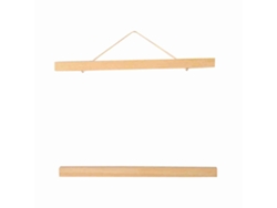 Marco magnético Baok-DIY de serrín para pósteres y pergaminos, 30 cm, en madera blanca.