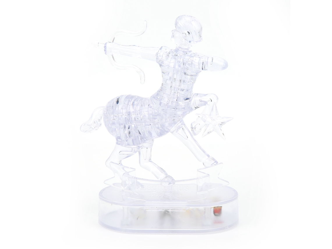 Puzzle Cristal 3d Constelação Sagitário Com Luz Led Diy Jogo Decorativo