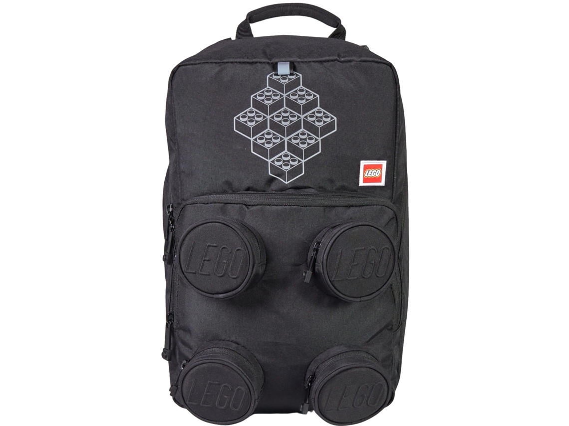 Mochila escolar Bricks Petersen 20209 2511, para un niño, mochilas Lego (negra, talla única UE)