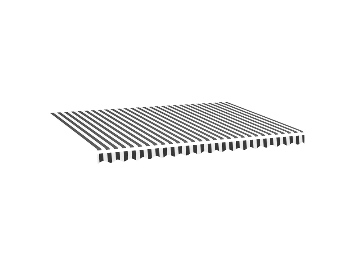 Maison Exclusive - Tela De Repuesto Para Toldo Gris Antracita Y Blanco 4x3 M