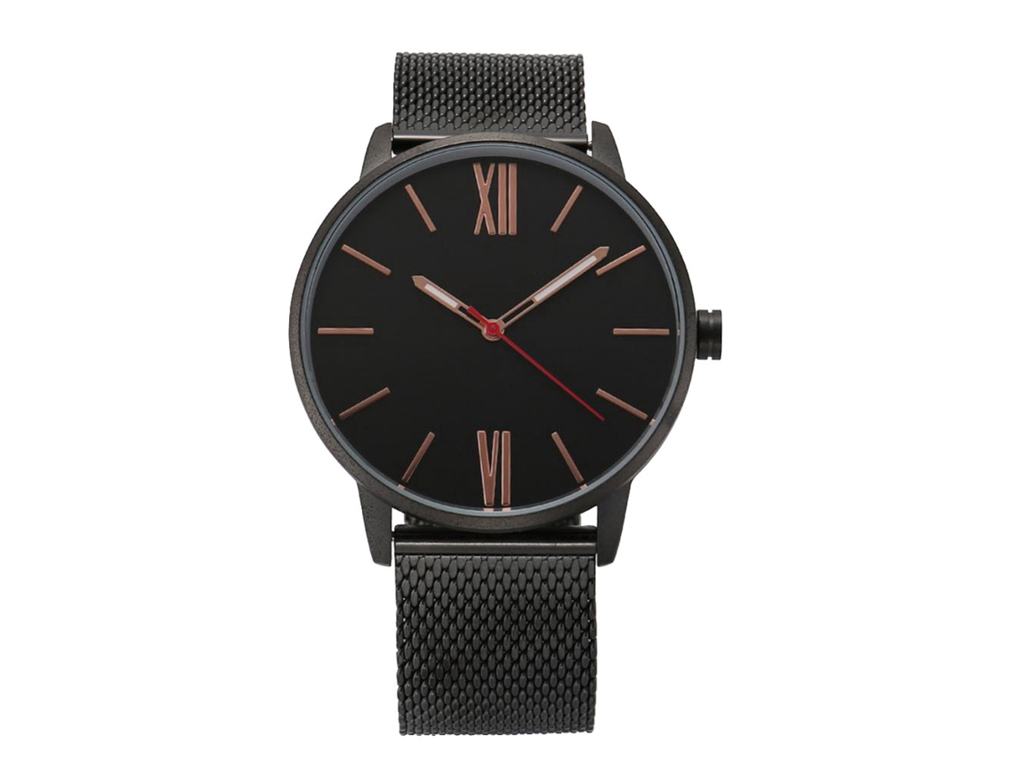 Reloj De Acero Resistente Al Agua Para Hombre Con Movimiento De Cuarzo, Estilo Moderno (3)