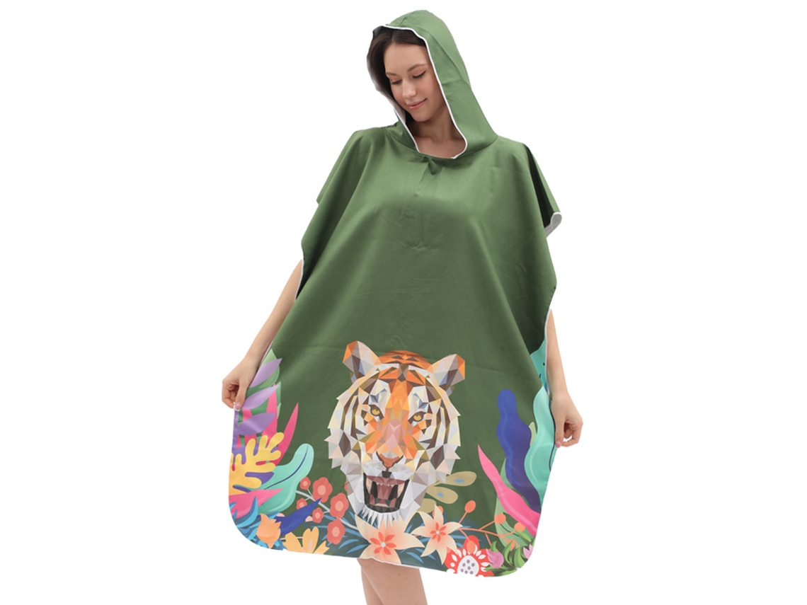 Toalla De Playa Con Capucha Tipo Poncho, De Secado Rápido Para Cambiarse De Ropa (estilo 17) Czhhmart