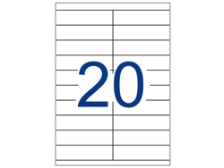 Etiquetas Adhesivas Multi3 Rectas 100 Hojas APLI (Blanco - 105 X 29 mm)