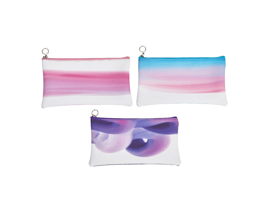 Bonita bolsa de cosméticos con cremallera para mujer (19,5 x 10,5 cm)