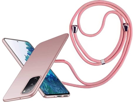 Funda Redmi 9T Turtleshell Rígida con Collar Rosa
