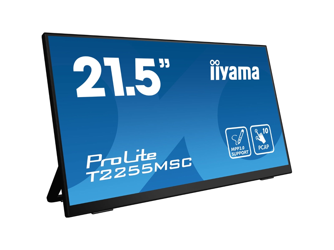Monitor IIYAMA ProLite T2255MSC-B1 (Negro - Full HD - 22" - Flicker free - Enchufe EU - 5 ms)