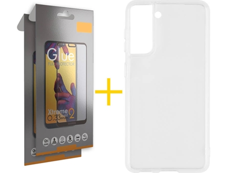Kit Funda + 2 Protectores de Pantalla Samsung Galaxy S21 + Plus SKYHE Full (Transparente)