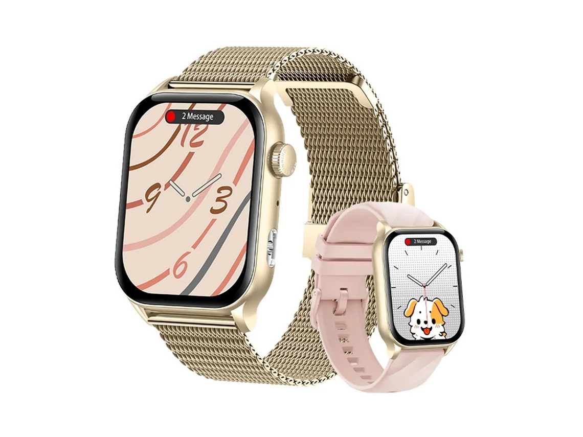 Reloj inteligente Bluetooth con notificación de mensajes Bluetooth y pantalla táctil. Más de 100 modalidades deportivas como C Bestvite.