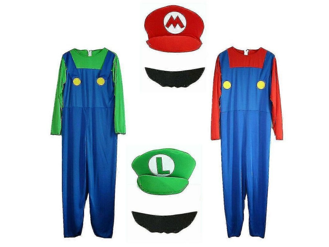 Disfraz De Cosplay De Super Mario Bros. Para Hombre Adulto - Alta Calidad